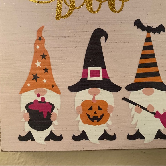 Halloween Gnome Sign, Halloween Witch Gnome Wood Sign, Halloween Gnome Decor - Picture 13 of 16